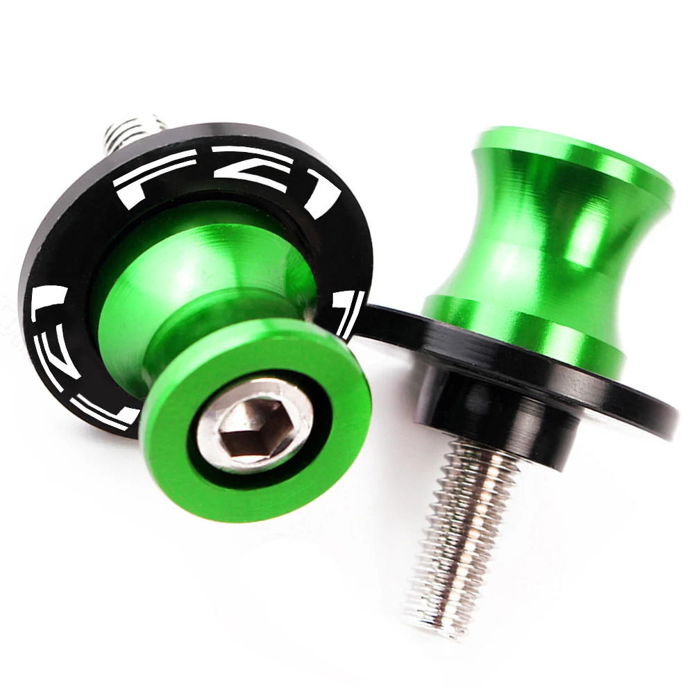 6mm green Fz1 логотип мотоцикл стенд шурупы 6 мм 8 мм 10 мм маятник Катушки слайдер стенд винты для Yamaha FZ1 FAZER 2001 2002 2003 2004 2005 - Цвет: 6mm green