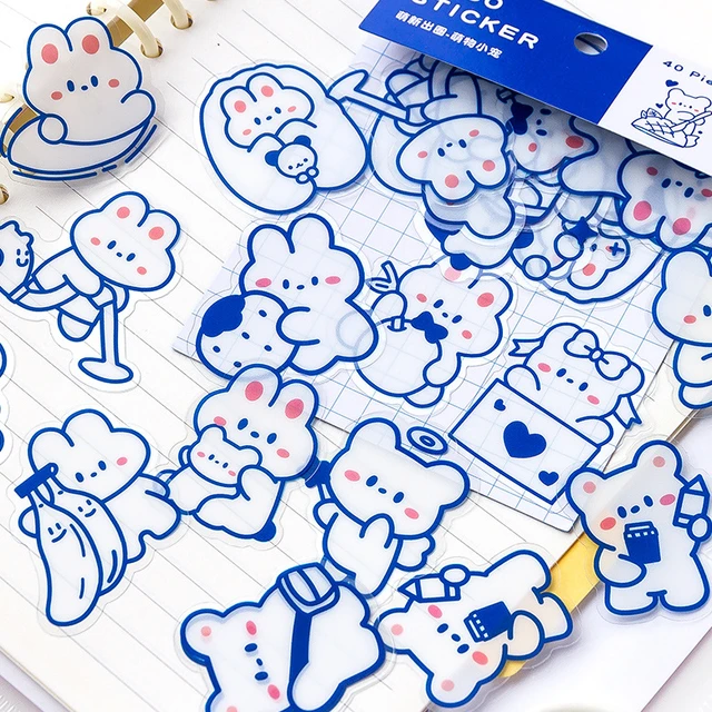 90 Pieces Kawaii Cat Mini Size Sticker for journaling,Small DIY Decoration Cute Stickers for Phone Case Laptop Scrapbook Suitcase Diary Notebooks