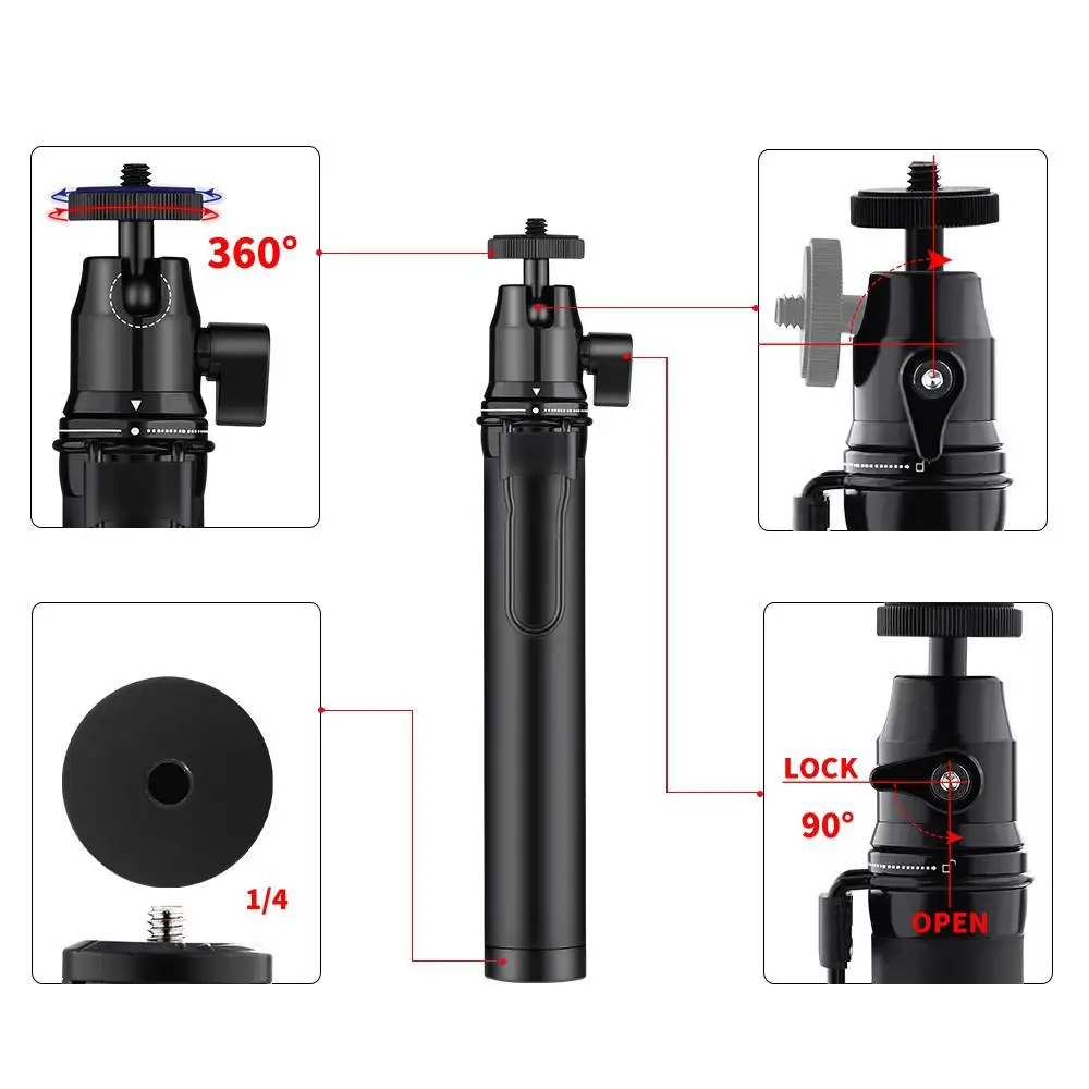 В 1 Набор аксессуаров для камеры, Bluetooth, селфи палка, Набор для iPhone Xs MAx X Andriod IOS Gopro Hero 7 6 Yi Cam R20