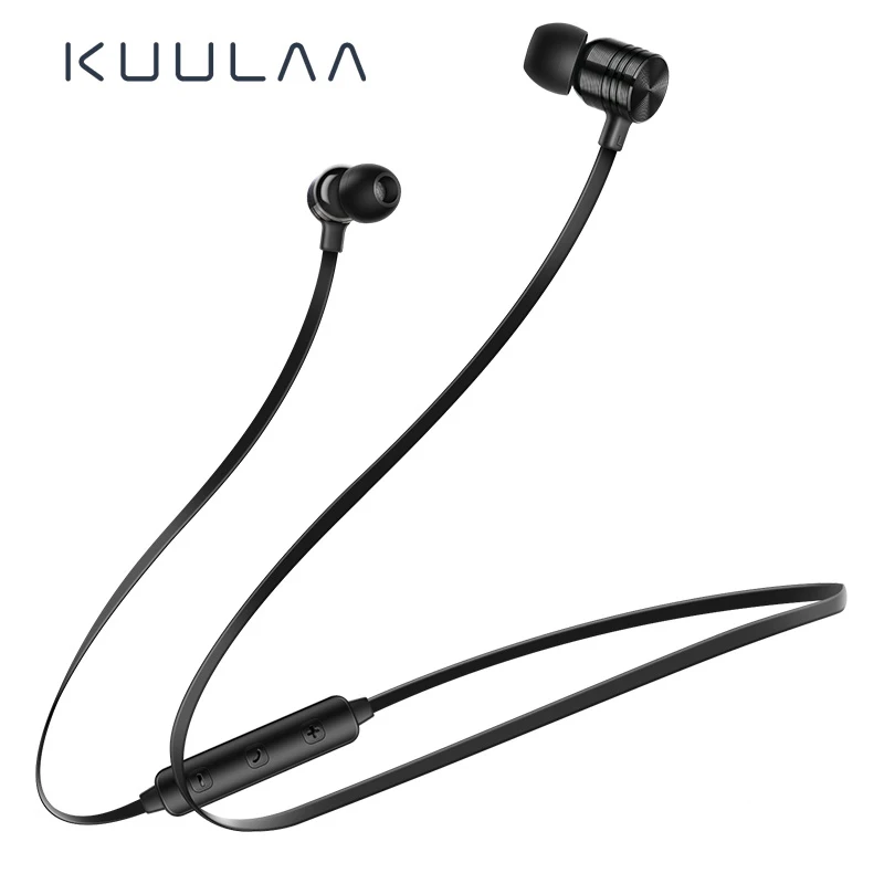 KUULAA Bluetooth наушники беспроводные шейные спортивные свободные руки вкладыши