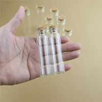 50pcs/Lot 22*80mm 20ml Storage Glass Bottles With Cork Stopper Crafts Tiny stash Jars container Glass Jar Mini Bottle Gift 1