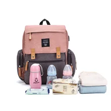 Lequeen – sac à dos multifonction étanche pour bébé, sac à langer, sac à dos de voyage avec coussin à langer, sangles de poussette 