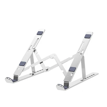 

Laptop Stand, Multi-Angle Adjustable Aluminum Notebook Stand, Foldable Non-Slip Computer Holder for MacBook Pro/Air