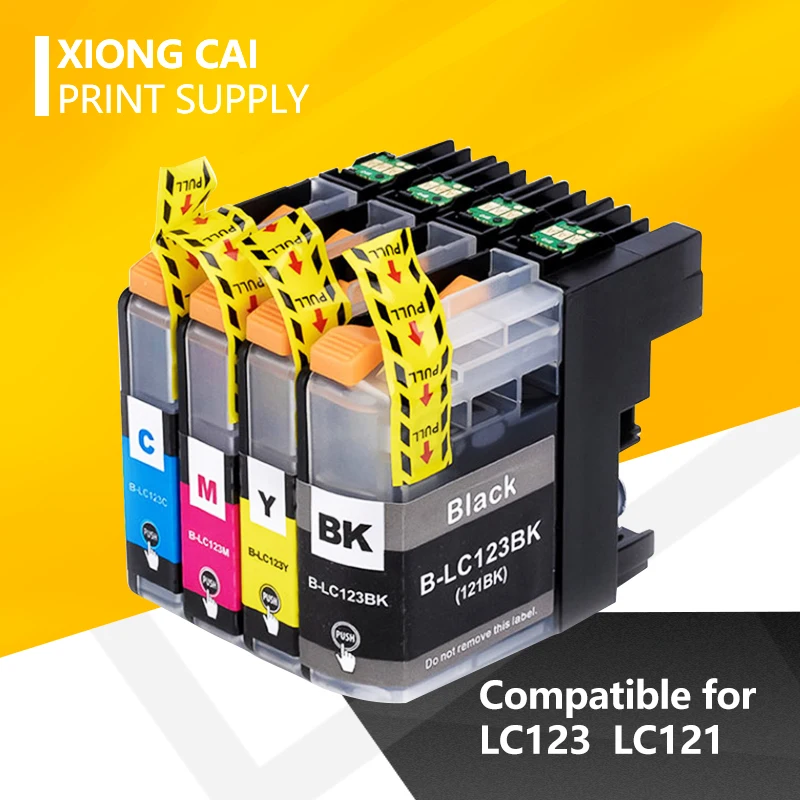 Совместимые чернильные картриджи для принтера Brother LC 123 MFC J4410DW J4510DW J870DW DCP J4110DW J132W