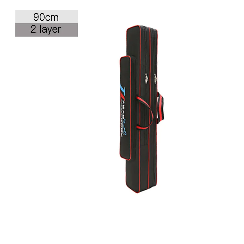 Оксфордская Рыболовная Сумка 120 см 2/3 слойная Складная удочка сумка для живота катушка Рыболовная Снасть сумка для переноски сумка для путешествий сумка для хранения XA155G - Цвет: 2 Layer 90cm A
