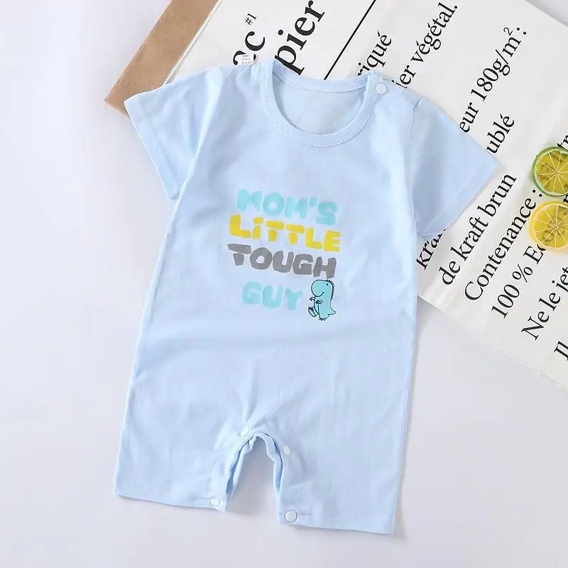 Newborn Baby Girls Boys Romper Toddler Kids Jumpsuits Infant Cotton Short Sleeve Climbing Clothes Baby Unisex Clothing Summer customised baby bodysuits Baby Rompers