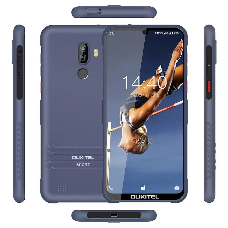 OUKITEL Y1000 Android 9,0 мобильный телефон 6,0" 19,5: 9 MT6580P 2 Гб ram 32 ГБ rom 3600 мАч отпечатков пальцев Смартфон