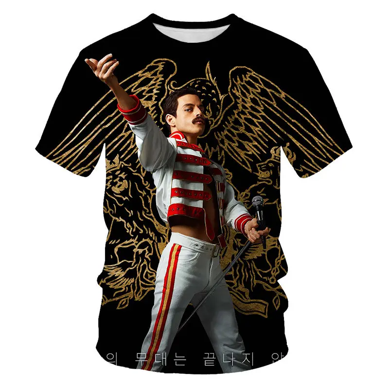 Freddie Mercury The queen Band Футболка Мужская Хип-Хоп рок хипстерская футболка повседневные футболки harajuku Top TeesStar футболка Размер S-6XL