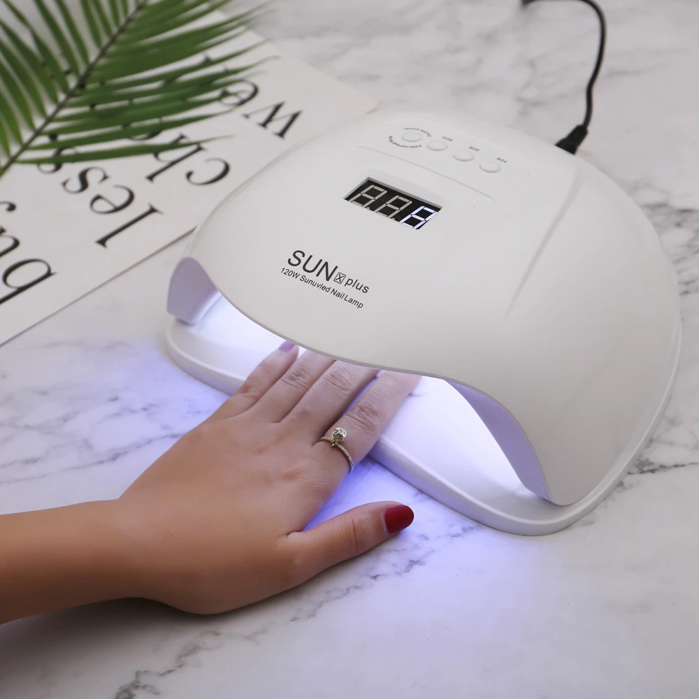 SUNxplus Сушилка для ногтей 100-240 В Светодиодный УФ-светильник с нижним адаптером для подключения ЖК-монитора для полировки гелем отверждающий светильник для ногтей