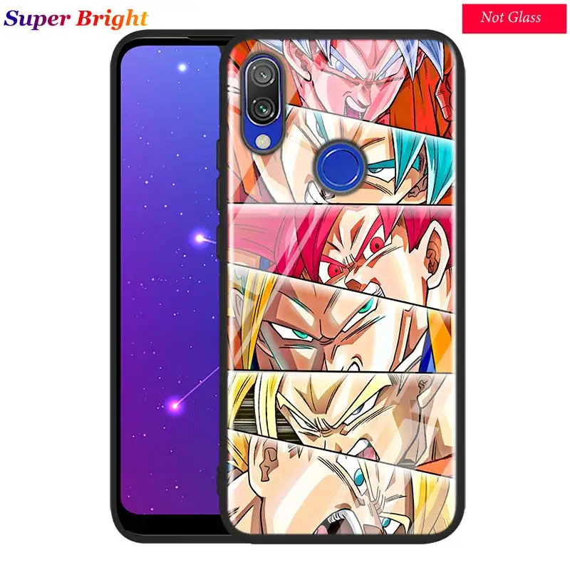 Dragon Ball Z Super Goku для Xiaomi Redmi Note 8 7 6 5 4X4 K20 Pro 7A 6A 6 S2 5A Plus супер яркий черный чехол для телефона