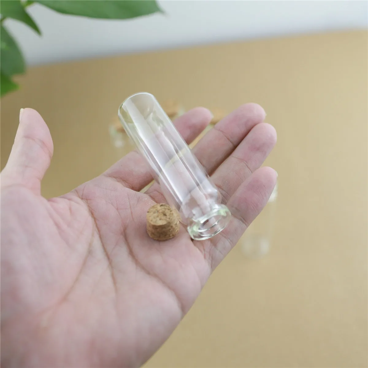 50pcs/Lot 22*80mm 20ml Storage Glass Bottles With Cork Stopper Crafts Tiny Jars Container
