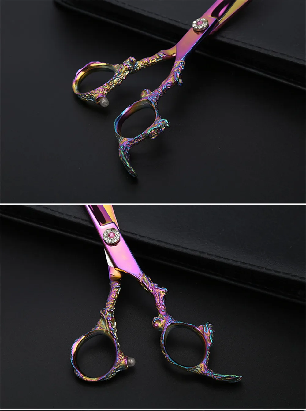 GOZLILI Professional Grooming Scissors Stainless Steel Electroplatin Hair Thinning Shear Sharp Edge Scissors Barber Cutting Tool (7)