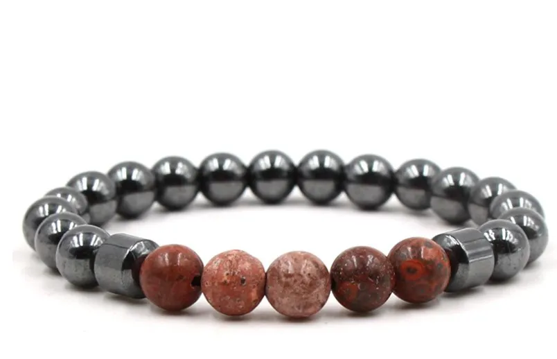 8mm cg3 adjusted Charm red nature bead hematite bead Bracelet women