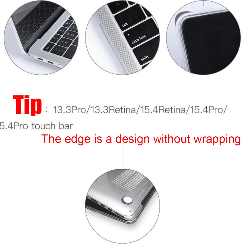 laptop case Crystal Hard Laptop Case For macbook air 13 case A2179 A2337 For macbook pro 13 Cover A2289 A2159  Air13 M1 New case