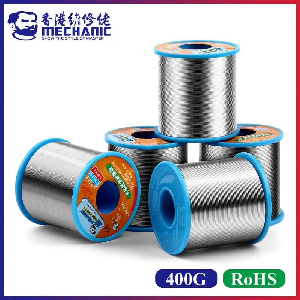MECHANIC 400g 0 3/0 4/0 5/0 6/0 8 мм канифольный сердечник без свинца 210 ℃ температура
