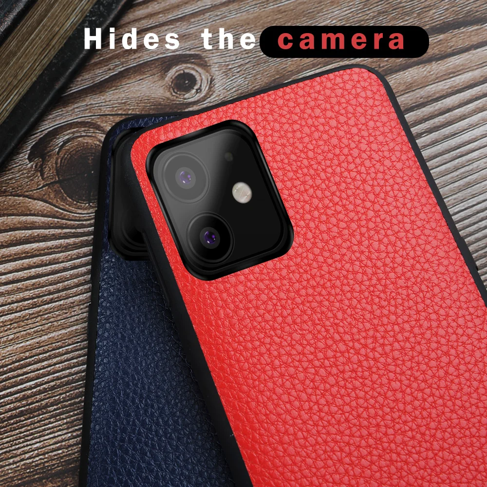 Чехол mofi для iPhone 11 pro чехол max задняя крышка из мягкой искусственной кожи Защитная