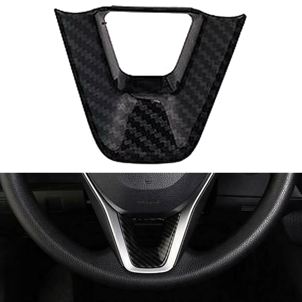 Для Toyota Corolla Хэтчбек 2009 Автомобильный из углеродного волокна накладка на руль декоративная отделка на руль