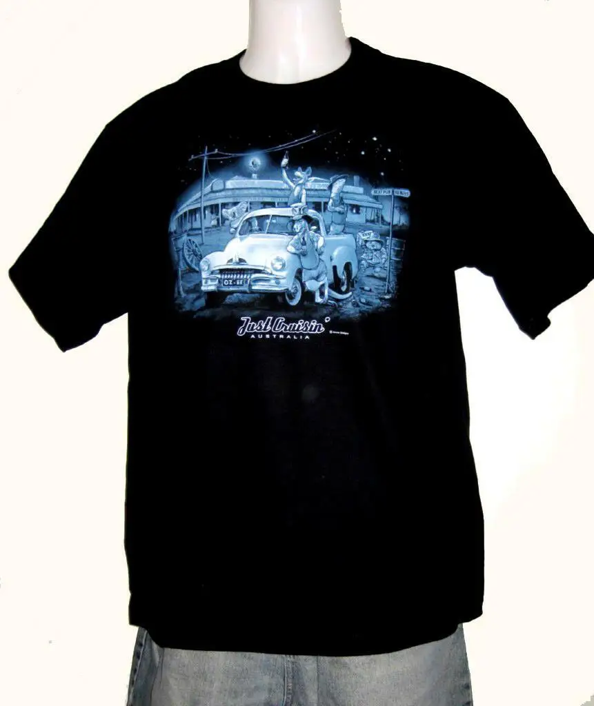 Just Crusing FJ Holden австралийская Мужская черная футболка с открытой спиной M L XL XXL 3XL |