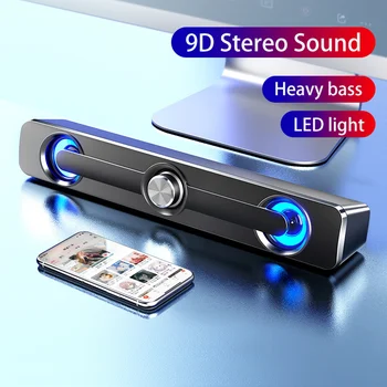 

9D Explosion-Style USB Wired Bluetooth Speaker Large Volume Wireless Subwoofer Portable Speakers For PC Computer Sound Box Radio