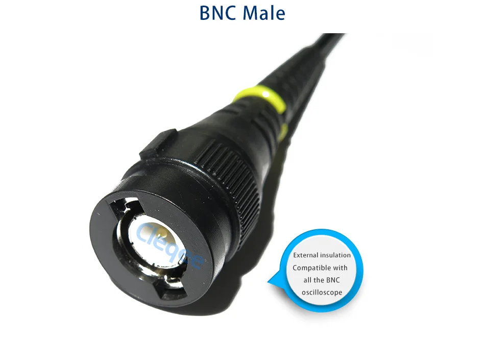 Description Picture 3 of itemPeakelect P7300 300MHz Oscilloscope Probe with BNC Protective Cap Adjustable Scope Probe X1/X10 DC-300MHz