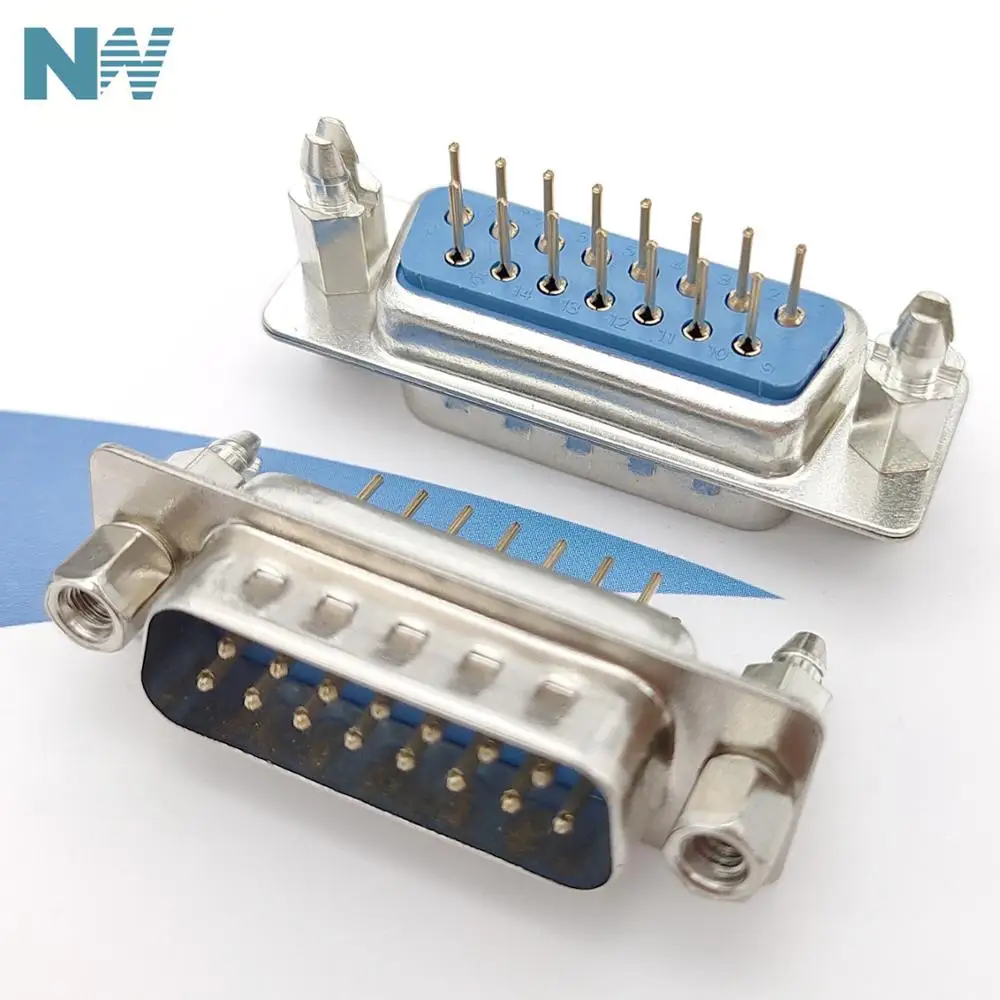 5 шт./лот Двухрядное сиденье Harpoon Dp15 Male Db15 15 Port Pin с винтовой иглой прямой |