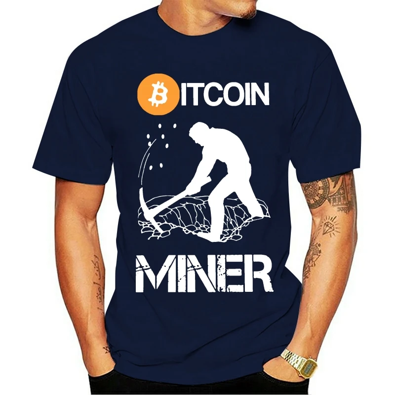 

Bitcoin Miner Funny Cryptocurrency Holder Merch Clothes 3D Print For Men Casual 3D Print 100% Cotton Homme Tee Shirt For Man
