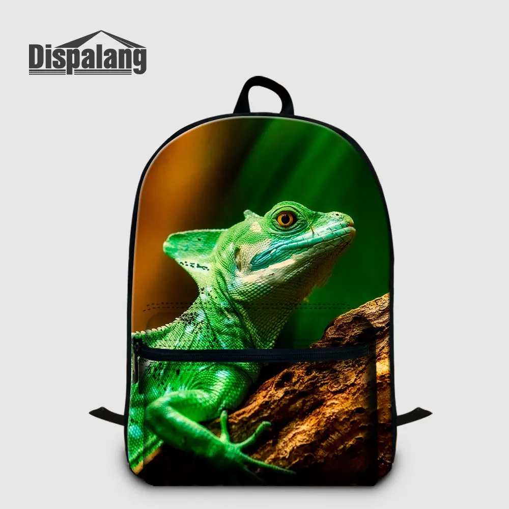Backpack22 Студенческий рюкзак на плечо, рюкзак для ноутбука с изображением ящерицы, мужской рюкзак для путешествий, детский Холщовый Рюкзак Mochila, сумки для книг, Прямая поставка - Цвет: Backpack22