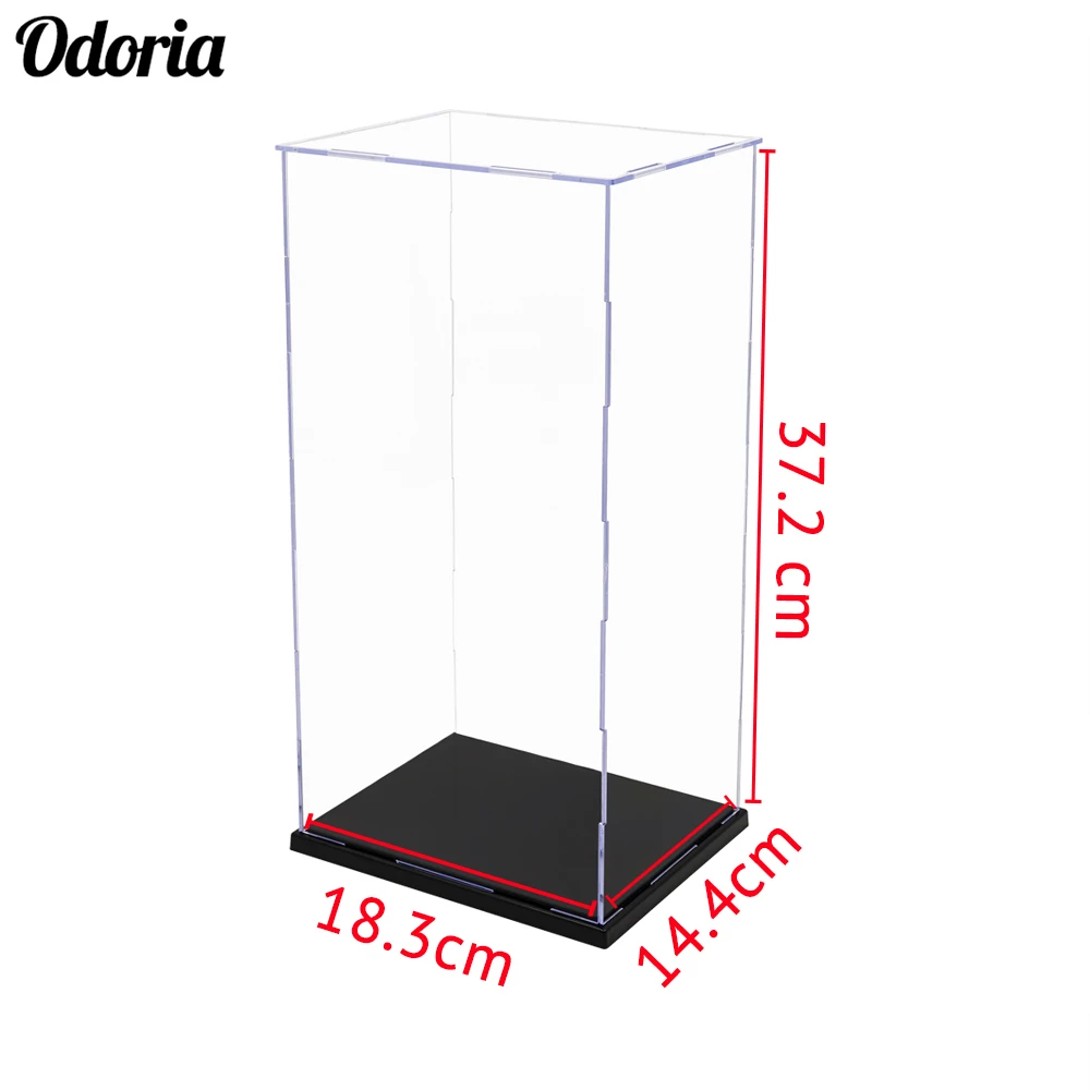 Odoria 18.3x14.4x37.2cm Large Acrylic Display Show Case Clear Perspex Box Cabinet 1/6 30cm Action Figure Collectibles Model Doll | Игрушки и