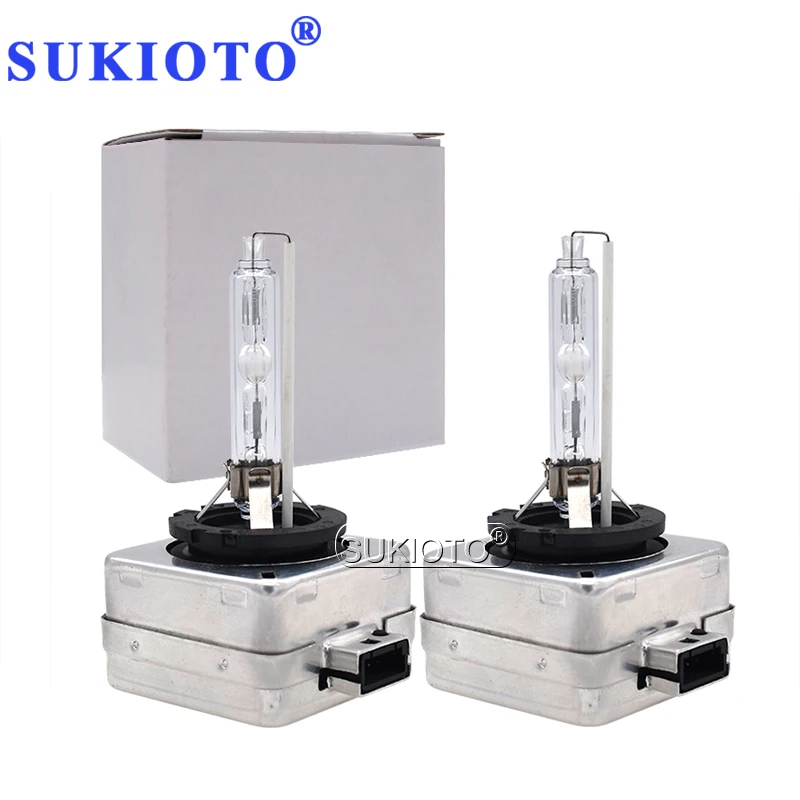 SUKIOTO 2PCS 35W D1S D3S Xenon HID Car Headlight Bulb Metal 55W Xenon D1R D3R Auto Headlamp Bulb 4300K 5000K 6000K 8000K (2)