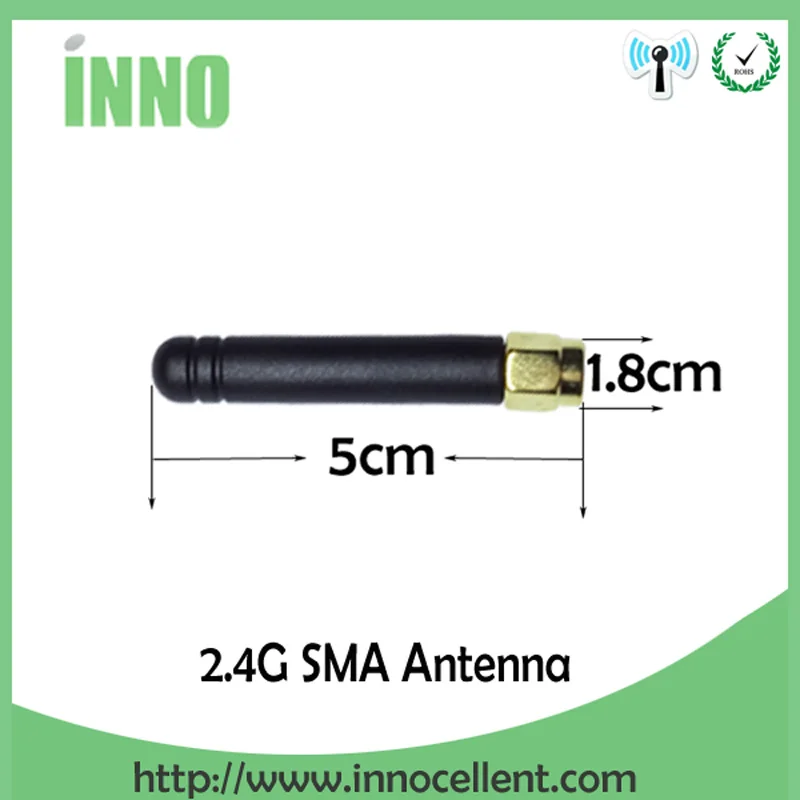 EOTH 2pcs 2.4g antenna 2~3dbi sma male wlan wifi 2.4ghz antene IPX ipex 1 SMA female pigtail Extension Cable iot module antena