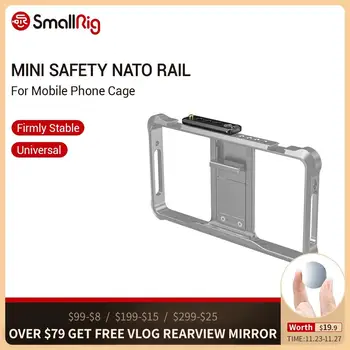 

SmallRig Mini Safety NATO Rail for Mobile Phone Cage Quick Release Nato Rail To Mount SmallRig Standard Mobile Phone Cage - 2395