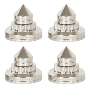 

4pcs/set Home Cone Meeting Outdoor Anti Vibration Pure Foot Nail Speaker Stands Spike Sound Shock Resistant Floor Loud Pad