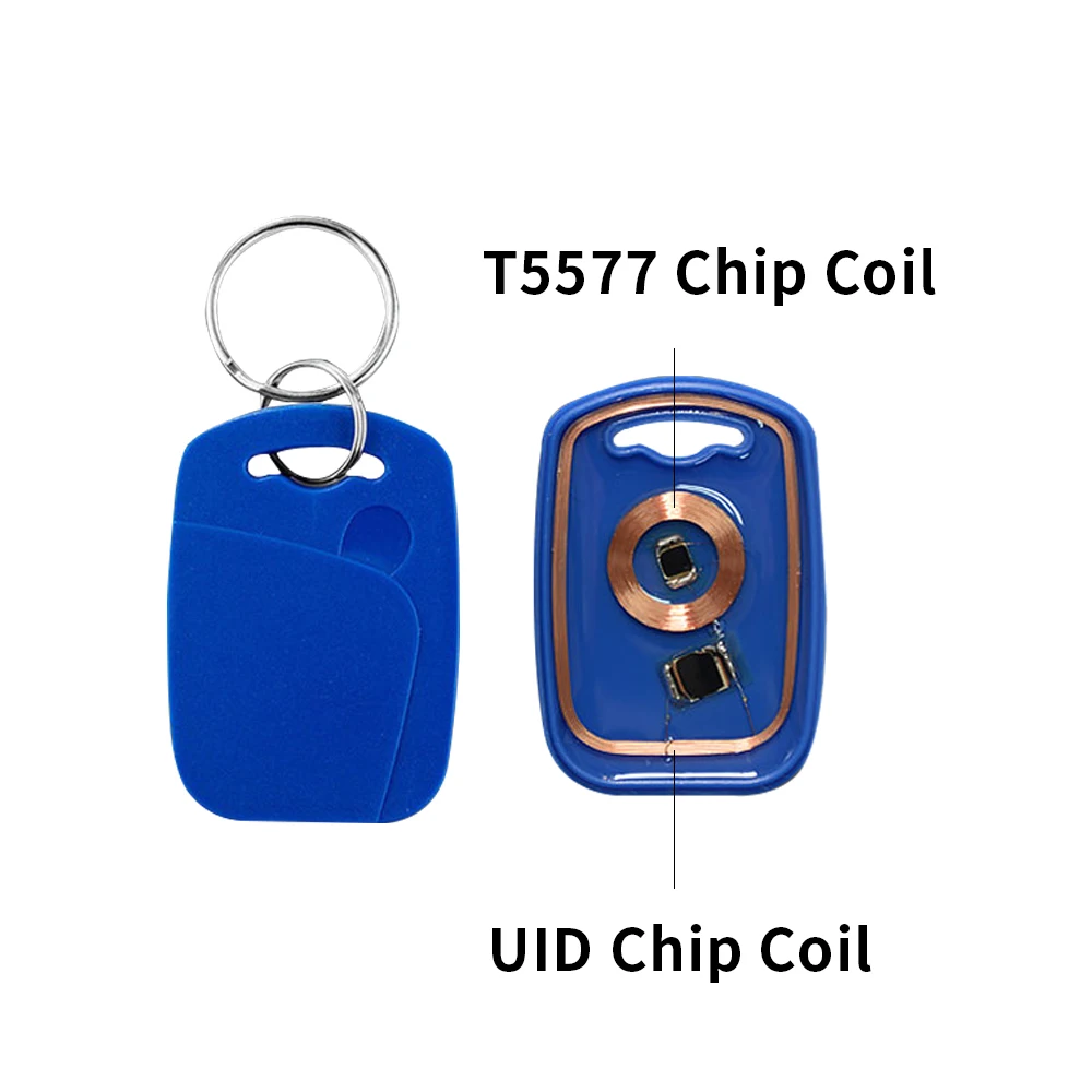 5/10pcs UID + 5577 RFID Smart NFC Dual Chip IC + ID Composite Keychain 125KHZ EM4305 13.56MHZ Repeatable Erasable Access Card images - 6