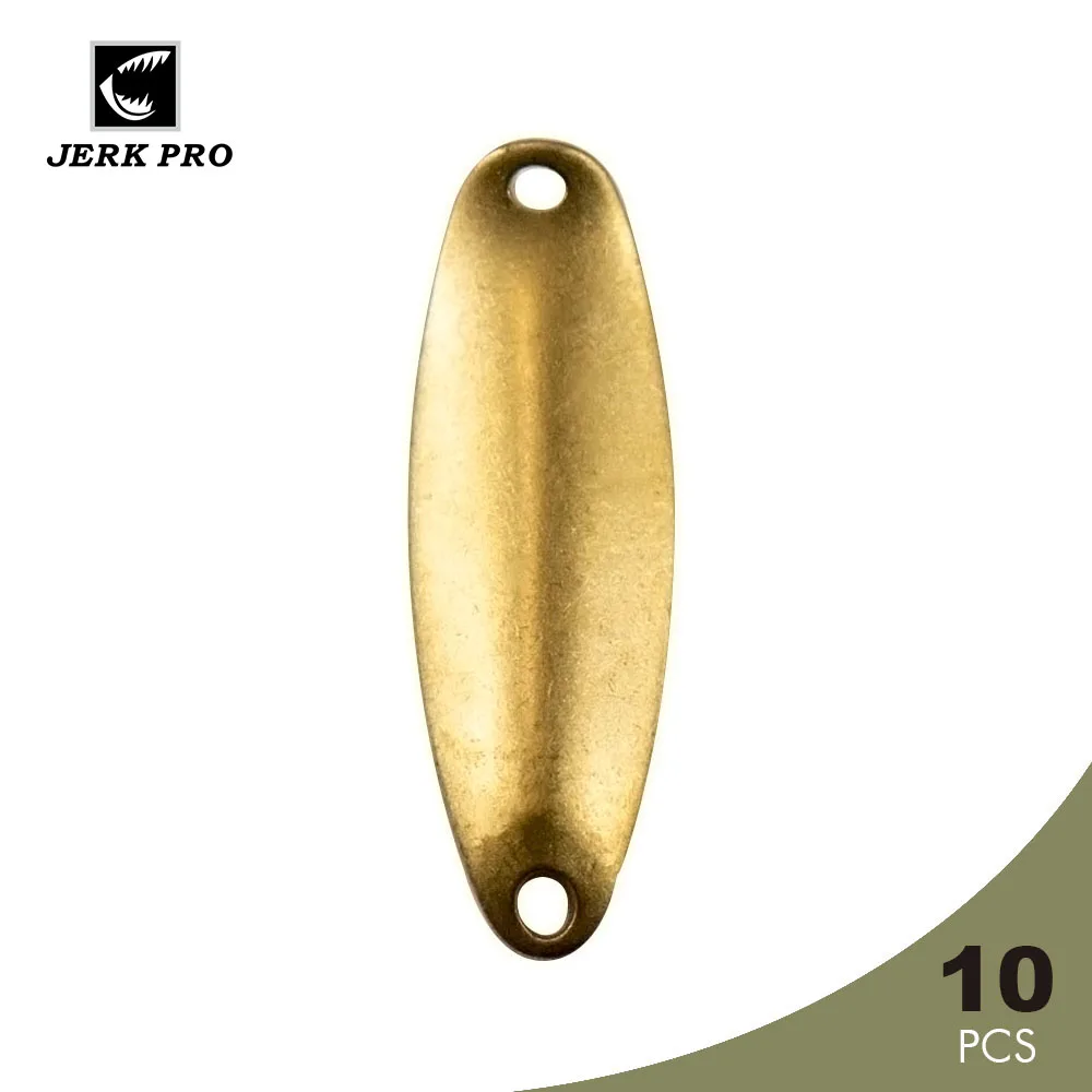Jerk Pro 10pcs 1/8oz 3.7g Brass Casting Trout Spoon Blanks Tackle Craft