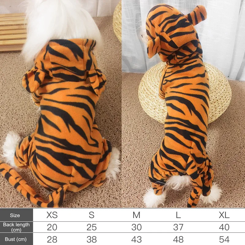 Pet Одежда с принтом в виде собак зимние теплые пальто для Хэллоуина куртки щенок ободок с ушками кошки, тигра толстовки костюмы панель в форме французского бульдога комбинезон Костюмы для костюмированного представления