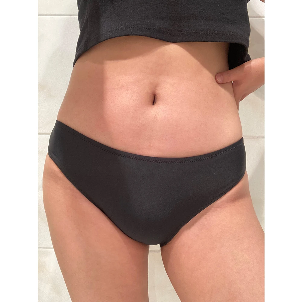 Swimsuit Shorts Briefs Bikini Panties Classic Lunamy Sexy Brazilian Solid-Color