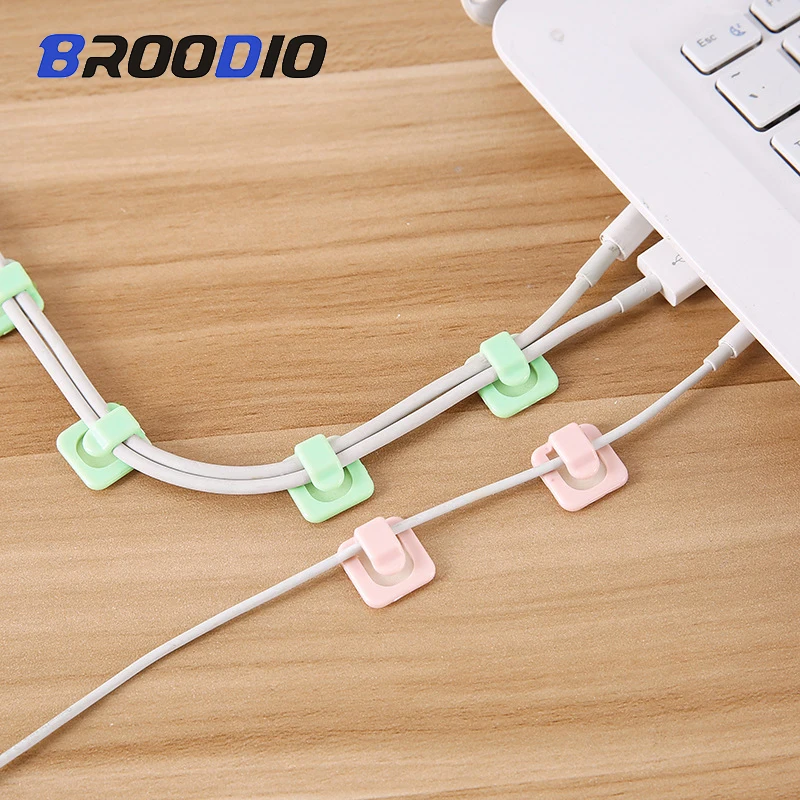 

18PCS Cable Organizer Clips Cable Winder Desktop Cord Management Wire Flat Holder USB Charging Data Line Cable Winder Earphone
