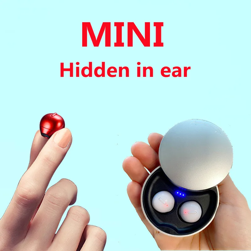 Bluetooth-совместимая беспроводная гарнитура Скрытые мини-наушники-вкладыши с