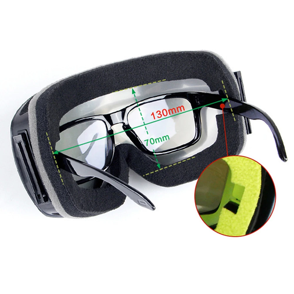 Ski goggles ski mask double UV400 ski glasses UV fog fog men's and women's universal snow ski outdoor cs glasses