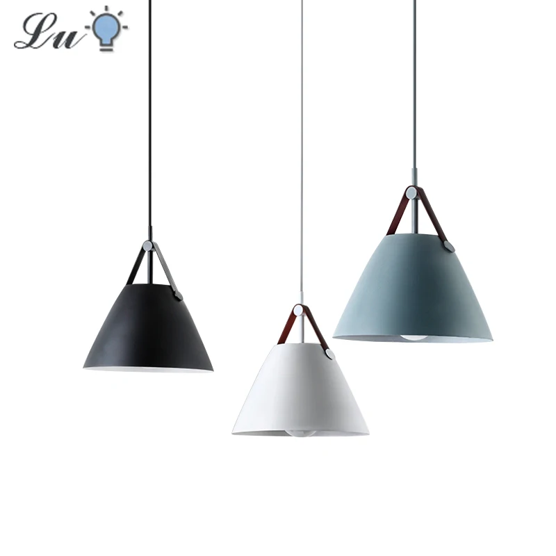 Modern Pendant Lights LED Iron Hanging Lamp For Living room Kitchen Home Nordic Decoration E27 Fashion Lighting Fixtures | Лампы и