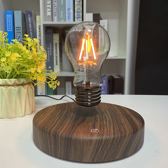 HCNT SIM10-PD Lampe à lévitation magnétique en bois