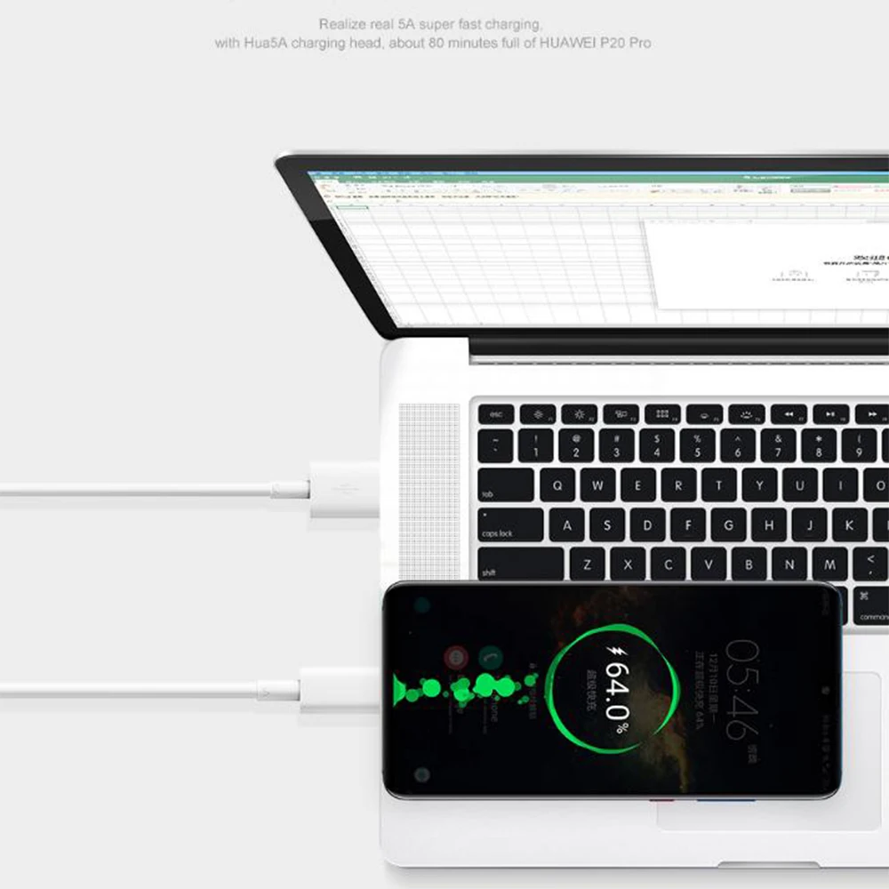 huawei 5A USB C кабель 1,5 м/2 м супер быстрая зарядка для huawei mate 30 P30 Lite usb type C кабель