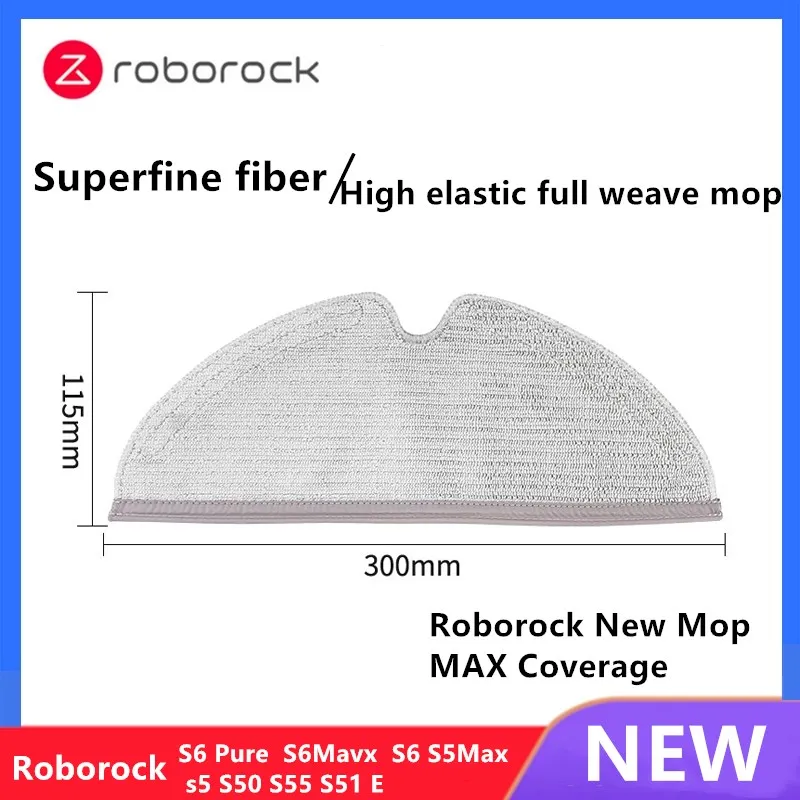 Original Roborock S5 Max XiaoMi Accessories New Mop Rag For E2 E3 E4 S6 MaxV S4 mop | Бытовая техника