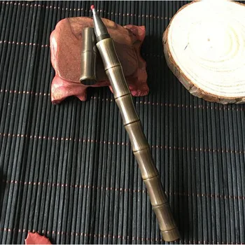

Tactical Pen Brass Bamboo Shape Self defense Pen Detachable Functional Write Pen Women Outdoor Portable Mini Emergency Tool