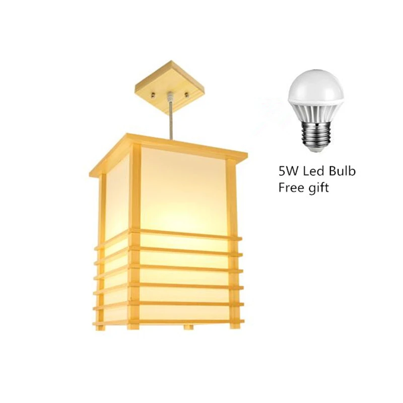 Japanese Pendant Lights Washitsu Tatami Decor Window Pane Shoji Lamp
