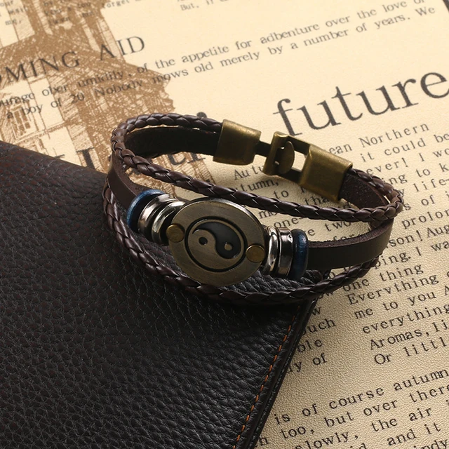 Franklin Cow Leather Cuff Wrap Bangles - Image 6