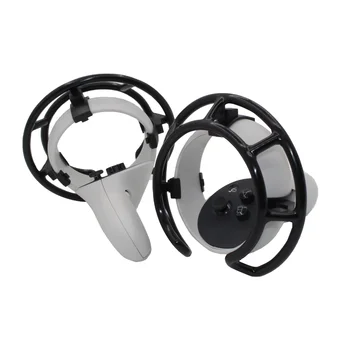Oculus Quest 2 VR 터치 컨트롤러 그립 용 보호 가드 커버, 미끄럼 방지 슬리브 케이스 프레임, 오큘러스 퀘스트 2 핸들 부품, 1 쌍