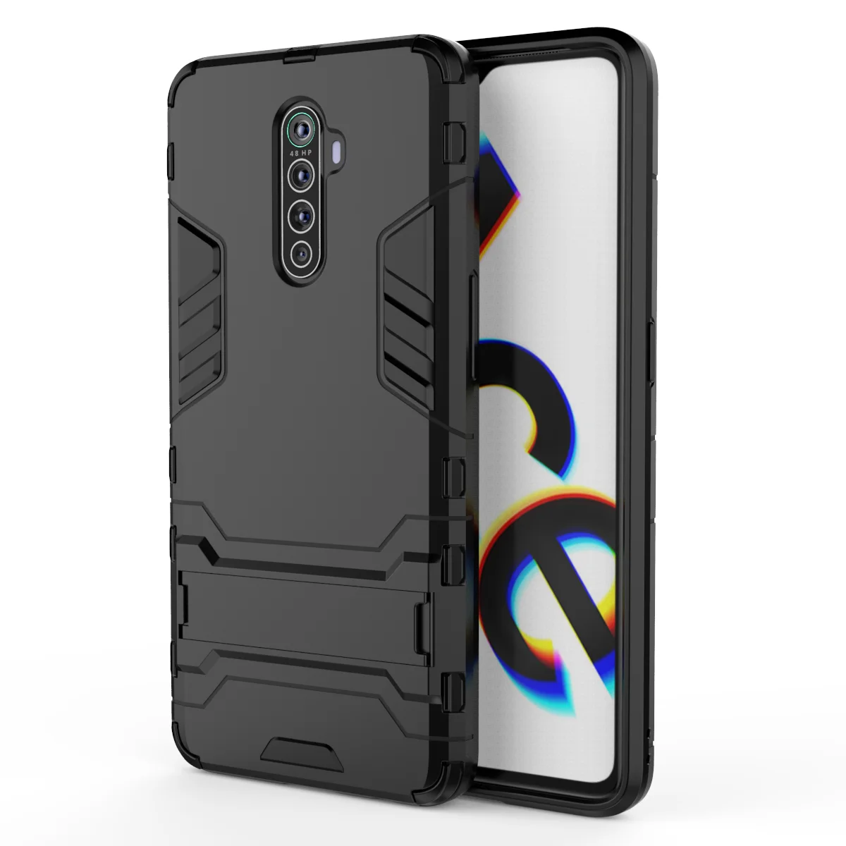 Чехол для OPPO Reno Ace противоударный жесткий силиконовый чехол с держателем