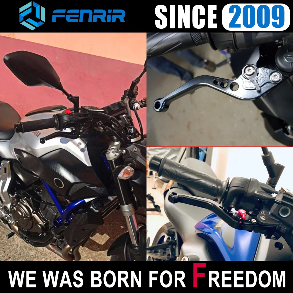 Мотоциклетные CNC Регулируемые рычаги тормозной муфты для YAMAHA MT 07 MT07 2014 2015 2016 2017