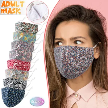 

8PCS Adult Facemask Reusable Face Shield Cloth Face Shield Breathable Face Mask Windproof Mouth Mask Washable mondmaskers